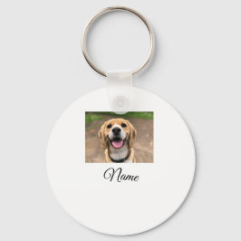 Hund cat-fotolägg till namn cu-anpassningsbar-pers nyckelring