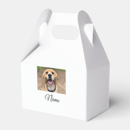 Hund cat-fotolägg till namn cu-anpassningsbar-pers presentaskar