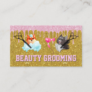 Hund Cat Grooming and Bathing Visitkort