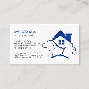 Hund Cat House-Logotyp Visitkort