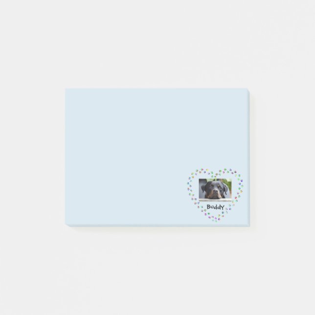 Hund Cat Lover Tass avtryck Personlig Photo Post-it Block (Framsida)