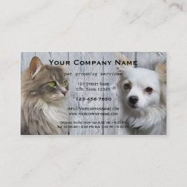 Hund Cat Pet Grooming Salon Affärskort Visitkort
