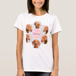 Hund Cat Pet Photo Collage Anpassningsbar Monogram T Shirt
