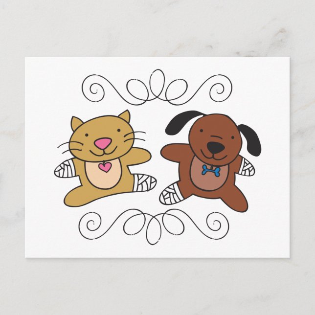 Hund & Cat Vet Vykort (Framsida)