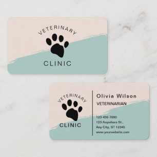 Hund Cat Veterinary Clinic Veterinarian Single Sid Visitkort