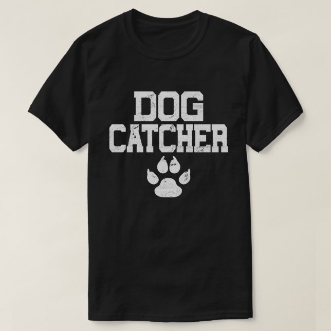 Hund Catcher Lättanvänd Easy Halloween Costume Par T Shirt (Design framsida)