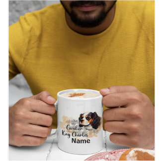 Hund Cavalier Kung Charles Coffee Mugg, Kopp