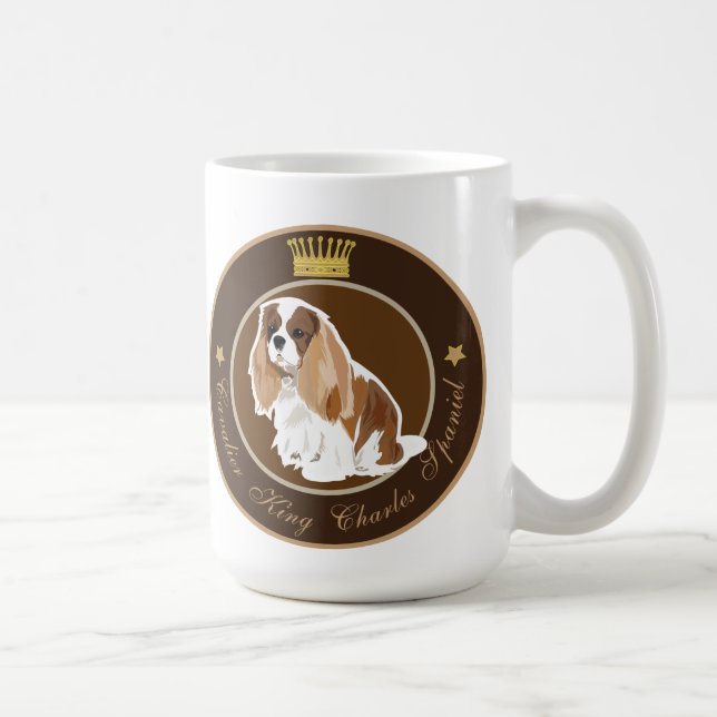 Hund Cavalier Kung Charles Spain Kaffemugg (Höger)
