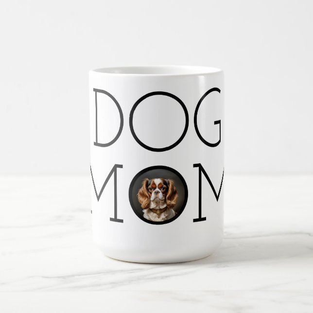 Hund Cavalier Kung Charles Spanska Mamma Kaffemugg (Center)
