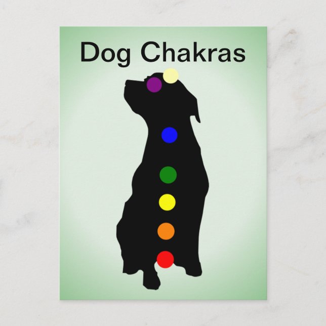 Hund Chakras vykort (Framsida)