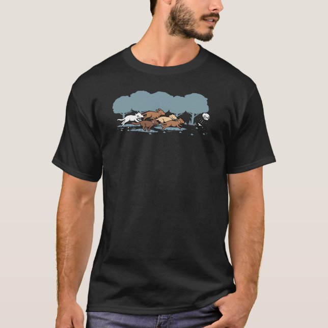 Hund Chase T Shirt (Framsida)