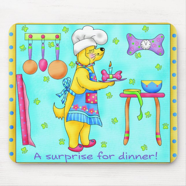 Hund Chef Mousepad Musmatta (Framsidan)