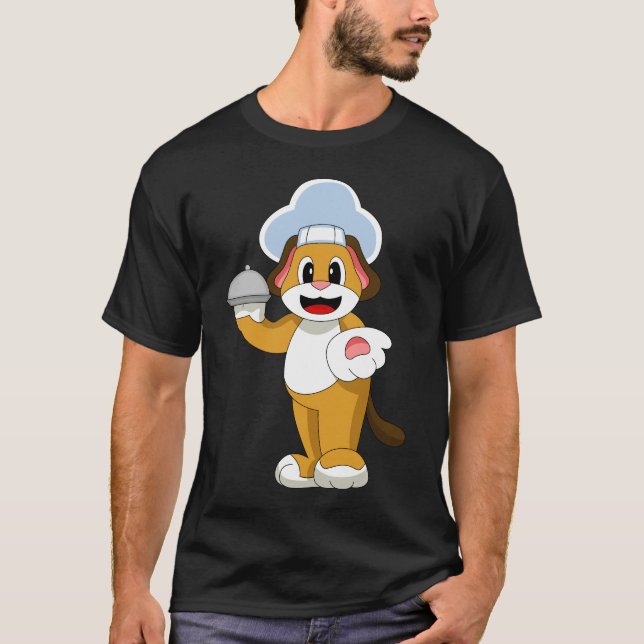 Hund Chef Platter T Shirt (Framsida)