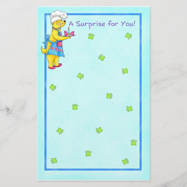 Hund Chef Stationery Brevpapper (Framsida)