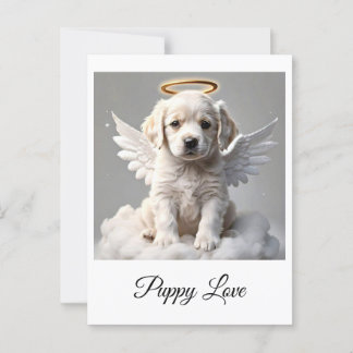 " HUND CHERUB " POSTCARD VYKORT