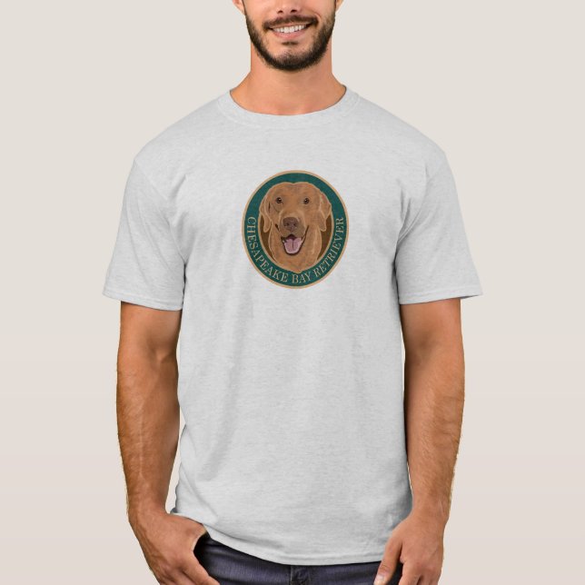 Hund Chesapeake Bay Retriever T Shirt (Framsida)