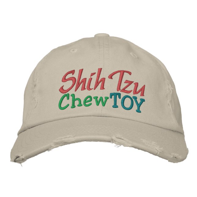 Hund Chew Leksak Cap av SRF Broderad Keps (Framsida)
