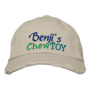 Hund Chew Leksak Cap av SRF Broderad Keps