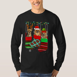Hund Chihuahua julstrumpor Xmas Pyjamas Husdjur Va T Shirt