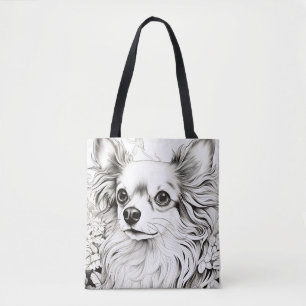 Hund Chihuahua Peacnice Nature Prairie Sketch Pet Tygkasse