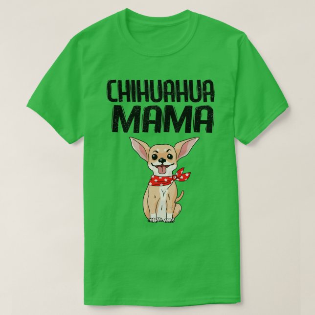 Hund Chihuahua Tekopp Puppy Mamma Cute Cudely Nove T Shirt (Design framsida)