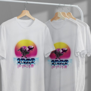 Hund Chinese Retrowave Zodiac T Shirt