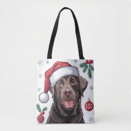 Hund Chocolate Lab Tote Bag Tygkasse