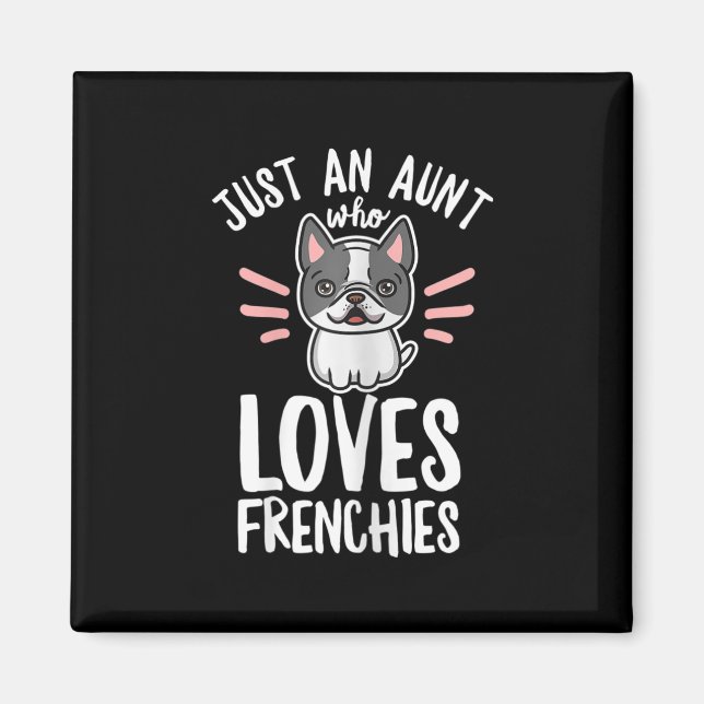 Hund citat för er frenchie Moster Magnet (Framsidan)