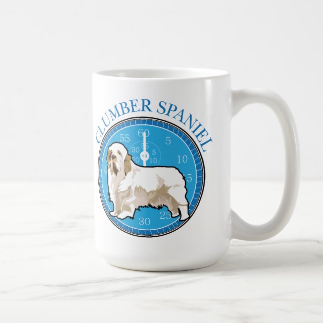 Hund Clumber Spanska Kaffemugg (Höger)