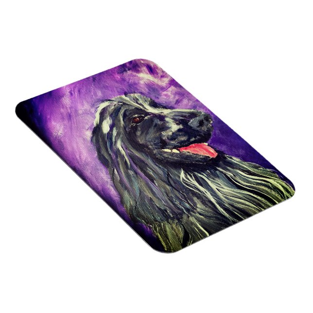 Hund Cocker Spansk Blue Roan Pavisserligen Magnet (Högersidan)