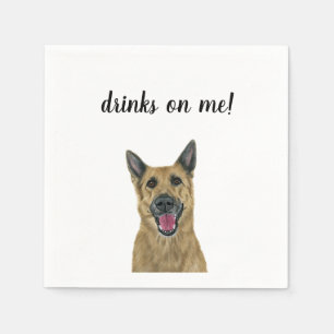 Hund Cocktail Napkins Pappersservett