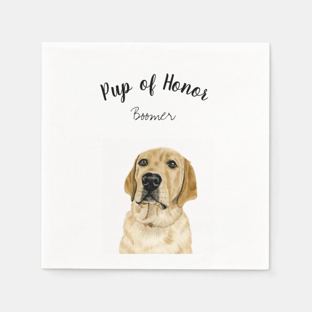 Hund Cocktail Napkins Pappersservett (Framsidan)