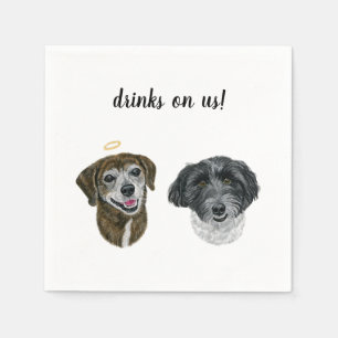 Hund Cocktail Napkins Pappersservett