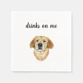 Hund Cocktail Napkins Pappersservett