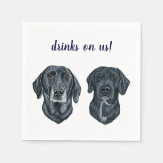Hund Cocktail Napkins Pappersservett