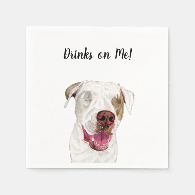 Hund Cocktail Servetter (Framsidan)