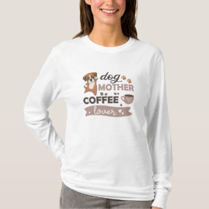 Hund Coffee Älskare Cute Boxer Hundar T Shirt
