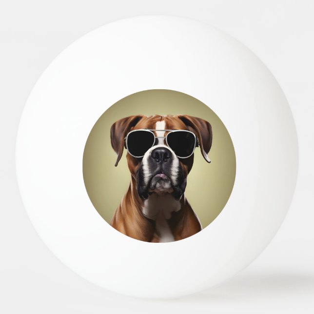Hund coola Boxer Pingisboll (Framsidan)