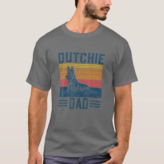 Hund Coola Dutchie Pappa - tyska T Shirt (Framsida)