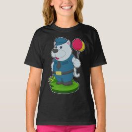 Hund Cop Balloon Police T Shirt