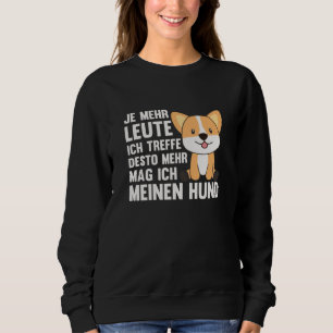Hund Corgi gillar inte folk, Cute Hundar T Shirt