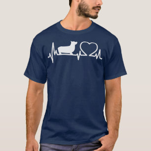 Hund Corgi Heartslag Funny Corgi Hund älskare T Shirt