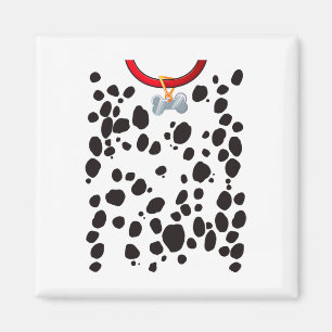 Hund Costume Dalmations Spots Puppy Print Hallowee Magnet