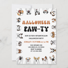 Hund Costume Parad hund Halloween fest Inbjudan