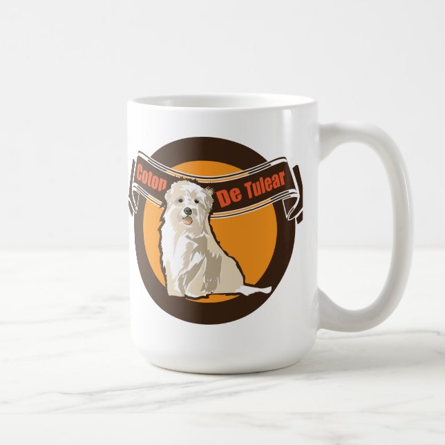 Hund coton de tulear kaffemugg (Höger)