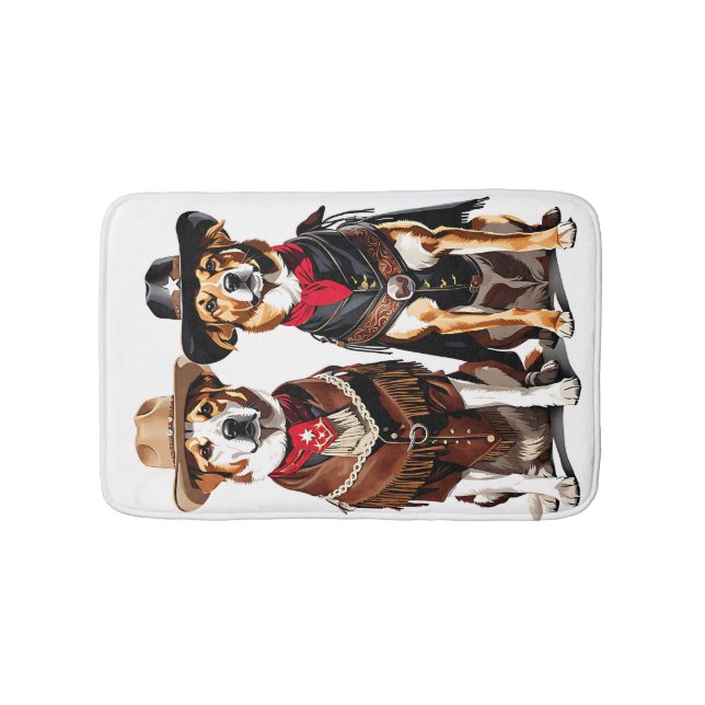 Hund Cowboys Badrumsmatta (Framsidan)