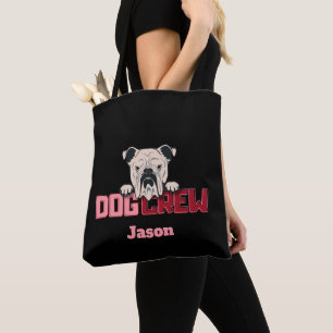 Hund Crew Bulldog-Anpassningsbar Tygkasse