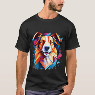 Hund Cubism Art Stil T Shirt