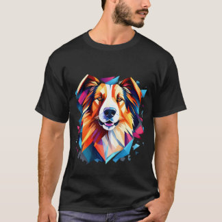Hund Cubism Art Stil T Shirt