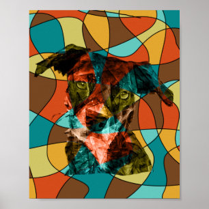 hund cubism poster